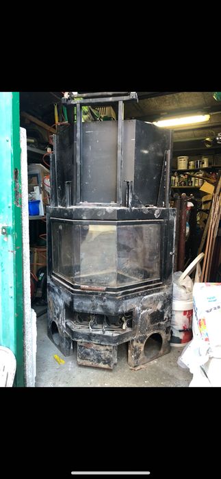 Камина на дърва с въздушна риза