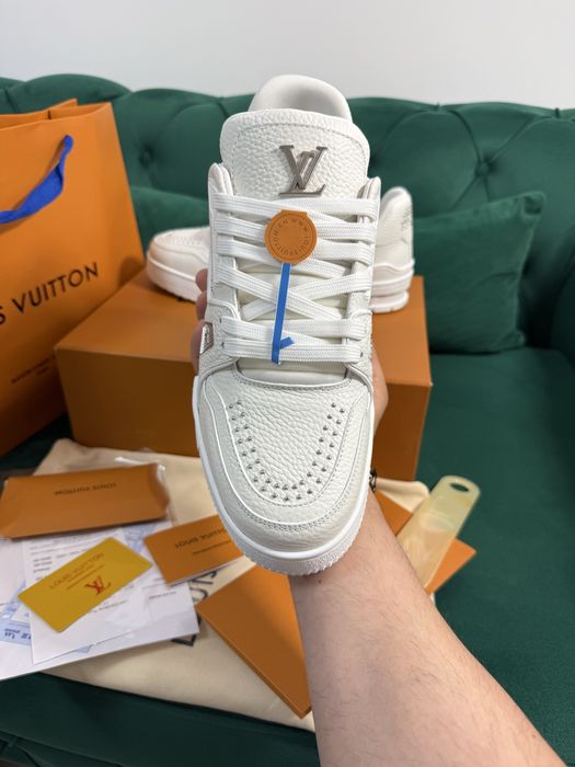 Adidasi Louis Vuitton piele naturala 100% Full Box colectie noua