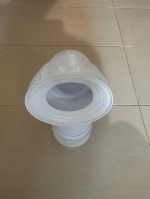 Маншон, гофриран за тоалетна чиния Г-образен ф110, бял