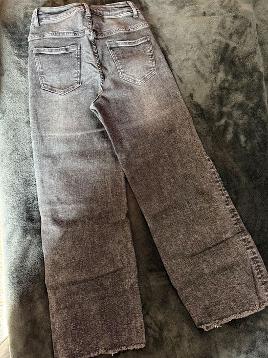 Тъмно сиви дамски дънки