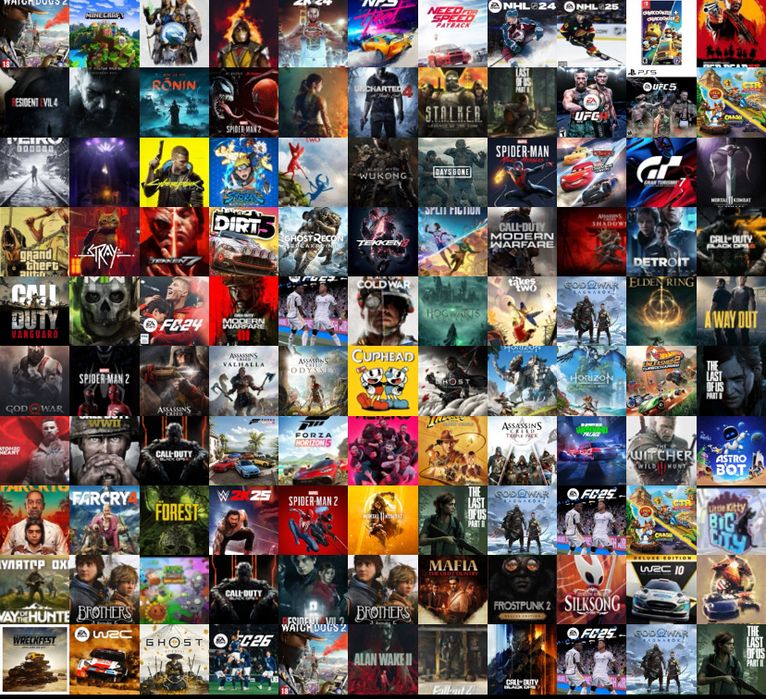 1000 и более игр на PS4/PS5 игры на плейстейшен