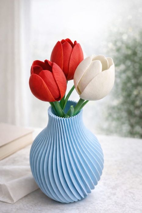 Ваза с тюльпанами 3D печать