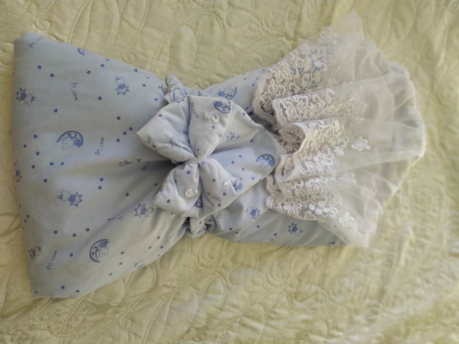 Детское одеяло-конверт на выписку