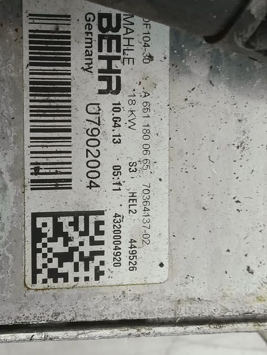 Termoflot 2.2 cdi om651 a6511800665 Mercedes-Benz CLS-Class C218/X218