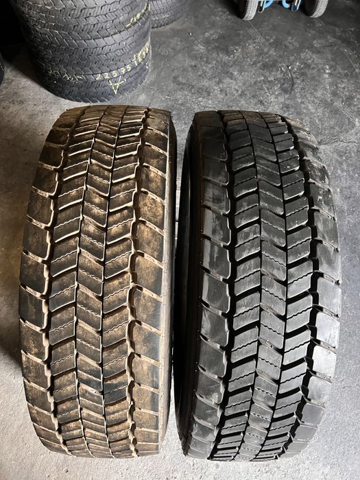 2 anvelope camion tractiune 315/70/22.5 , Truckstar , 13-14 mm