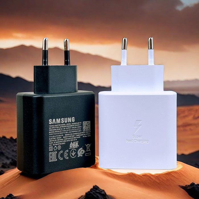 Оригинално зарядно за Samsung 45W с кабел за бързо зареждане тип C