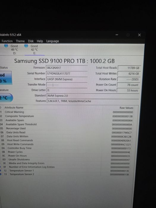 Samsung 9100 PRO 1TB PCIe 5.0