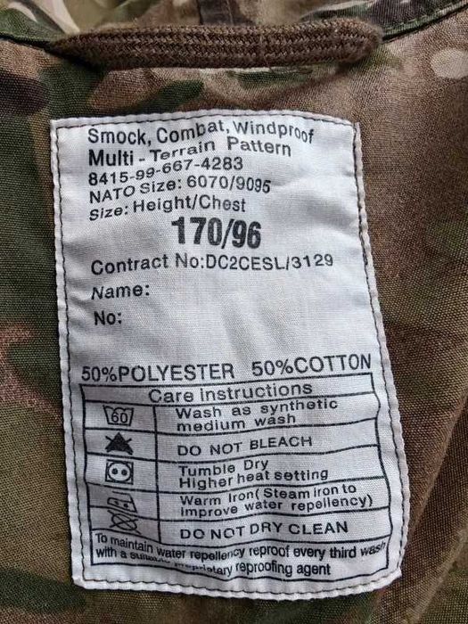 Veston / Jachetă militară British Army MTP Combat Smock Windproof