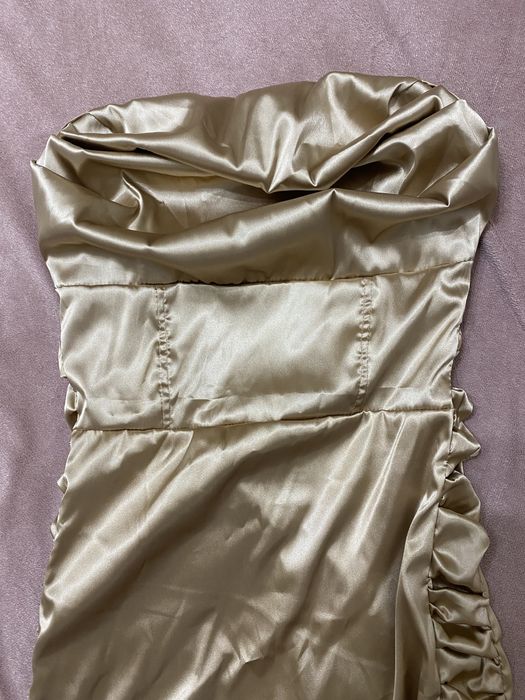 Сатенена рокля XS