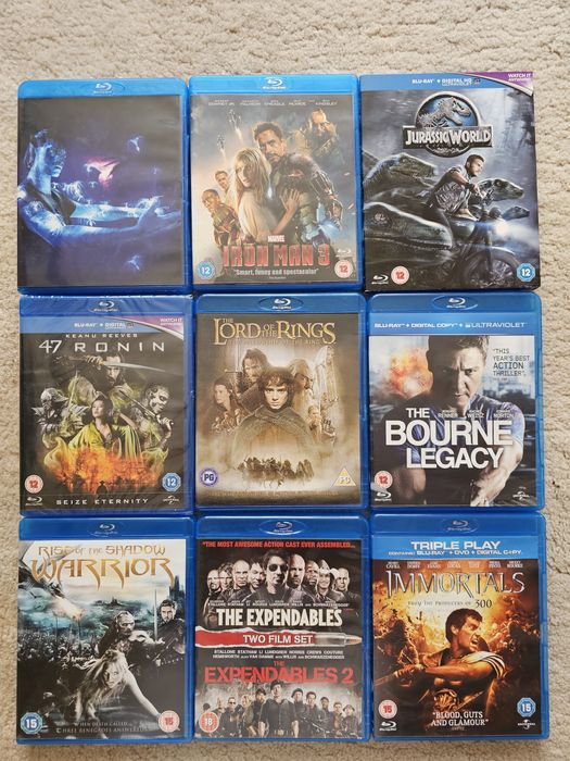 Оригинални Blu-Ray  и DVD от лична колекция на Английски език