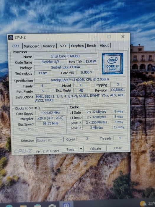 HP 250 G6 I3 6006u, 4GB Ram