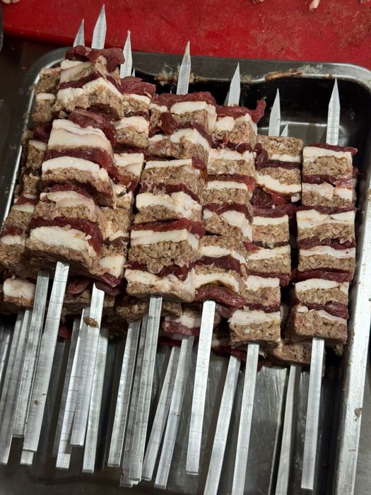 Шашлыки в сыром и жаренном ввиде