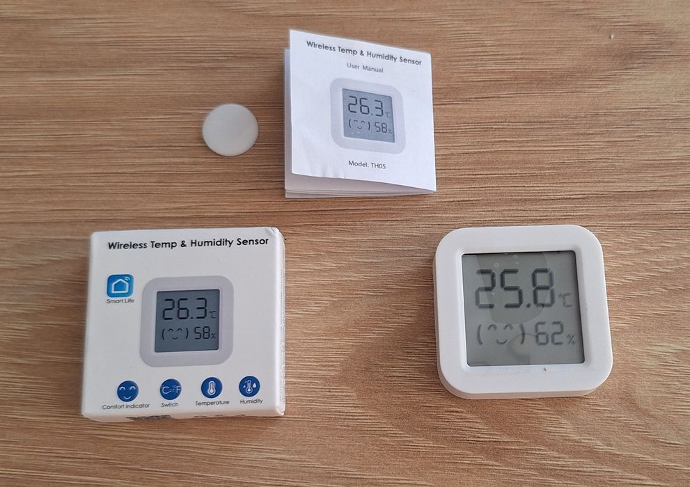 Senzor temperatură și umiditate (nou) + baterie