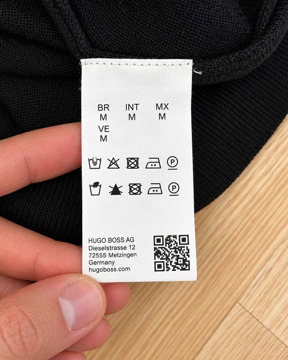 Cardigan BOSS Hugo Boss Green bărbați, negru, lână merinos extrafină, Regular Fit, mărimea M