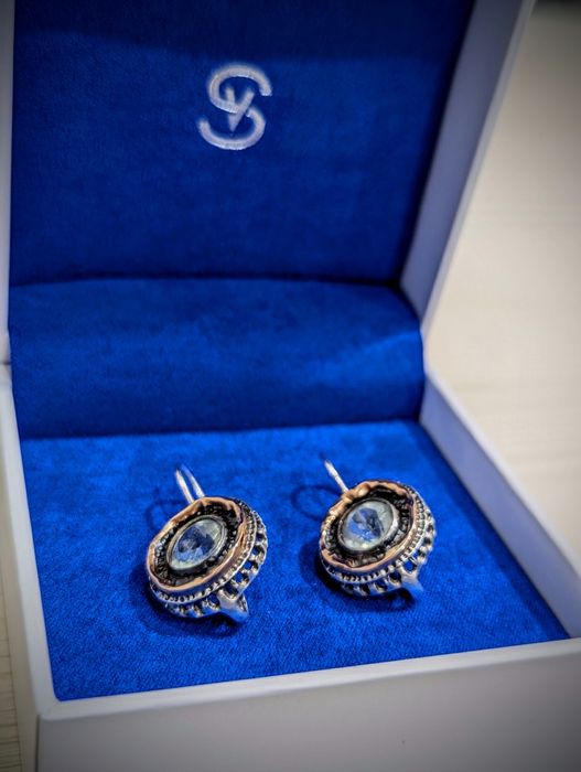 Продам серьги серебро, золото