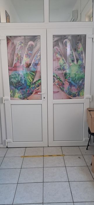 one way vision/autocolant decorativ cu gaurele