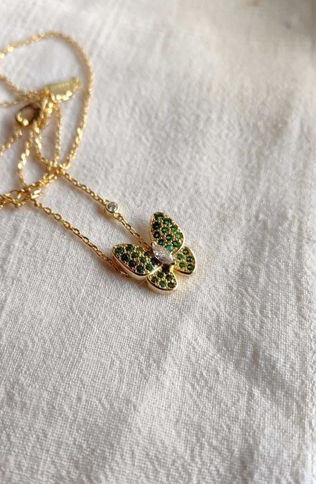 Златно колие с пеперуда с изумруди, Van Cleef & Arpels VCA