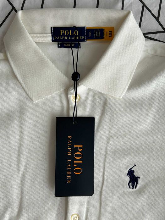 Polo Ralph Lauren бяла поло тениска