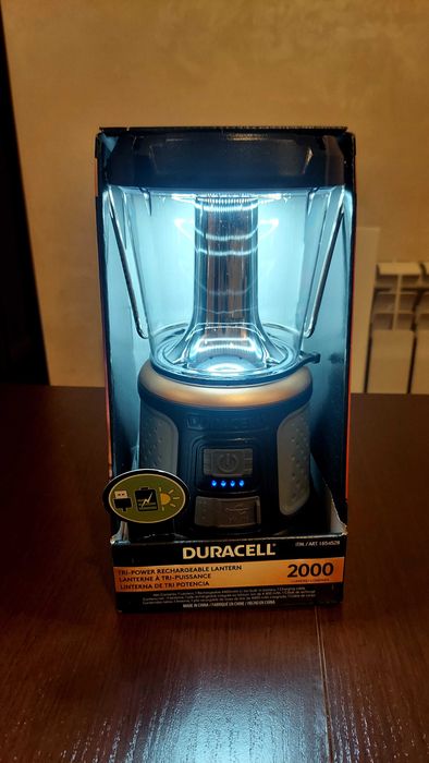 Lanterna Duracell tri-power rechargeble