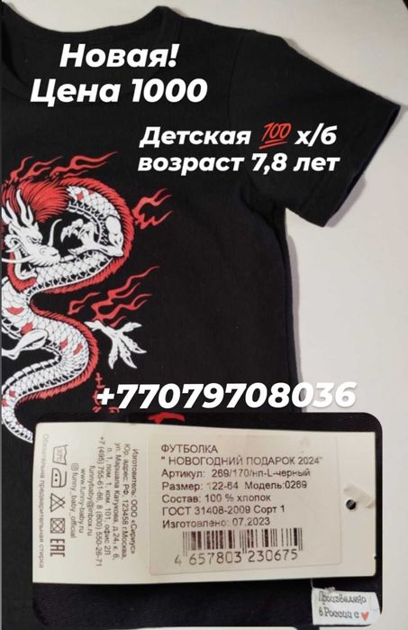 Футболка с драконом
