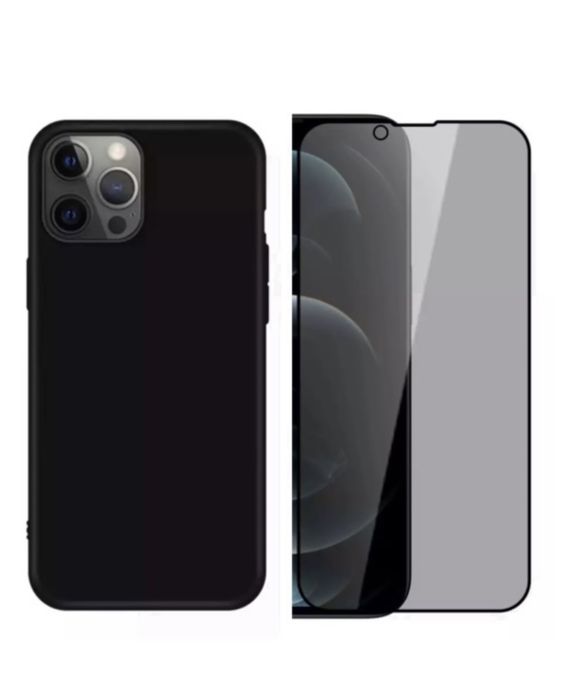 Iphone 14/15/16E/17 PRO MAX Pachet Husa Slide SIlc si Folie Sticla 21D