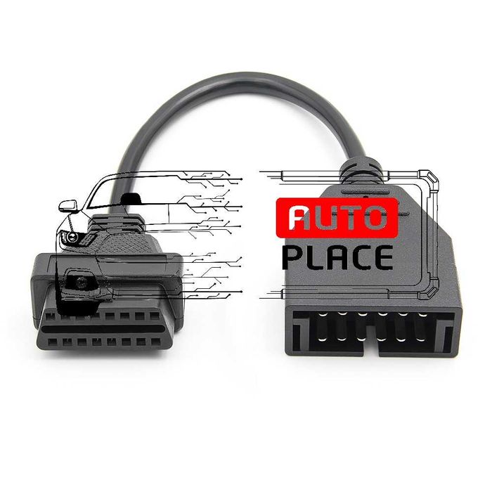 Кабел / Преходник / Адаптер за GM 12 Пина 12 Pin ГМ Delphi Autocom