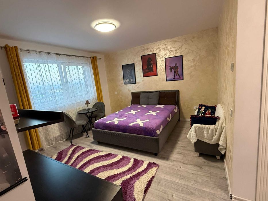 Persoana fizica PF Închiriez Ap 1 cam Bdul Poitiers TOWERS Bloc Nou-38.5mp utilat,mobilat-utilat,cablu si internet inclus
