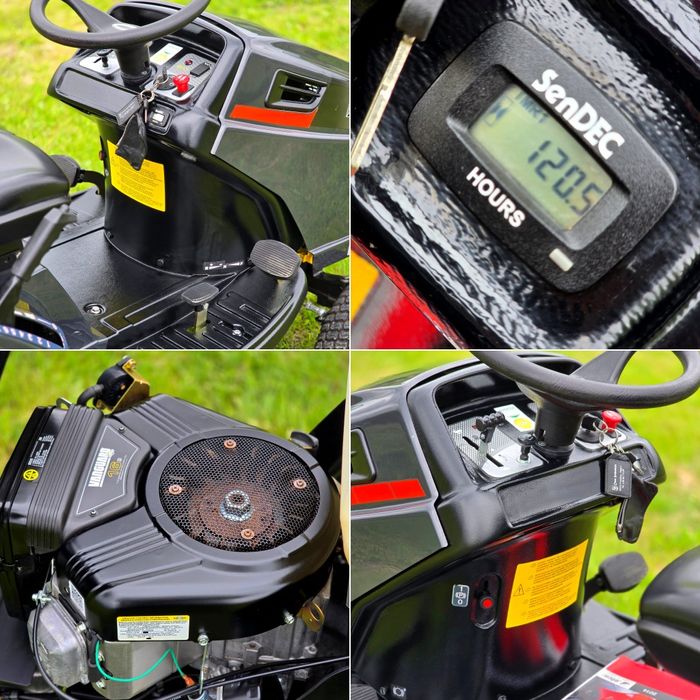 Tractoras gazon iarba Profesional EFCO Vanguard Comercial Power Briggs and Straton 2 cilindrii 2 cutite, impecabil ca nou!