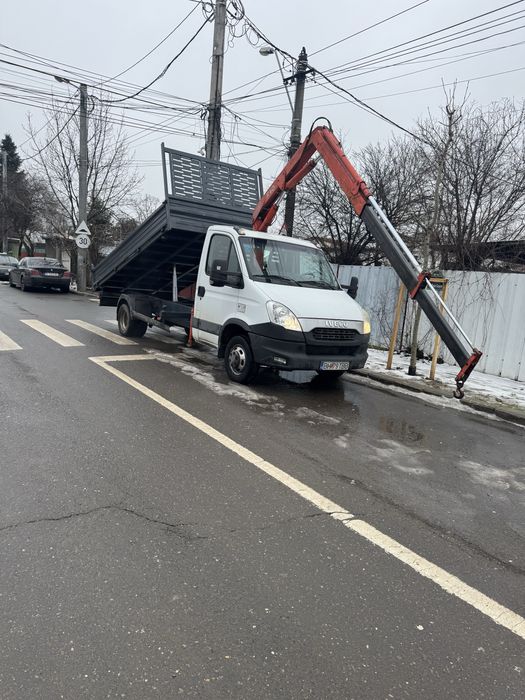 Iveco cu macara si basculare