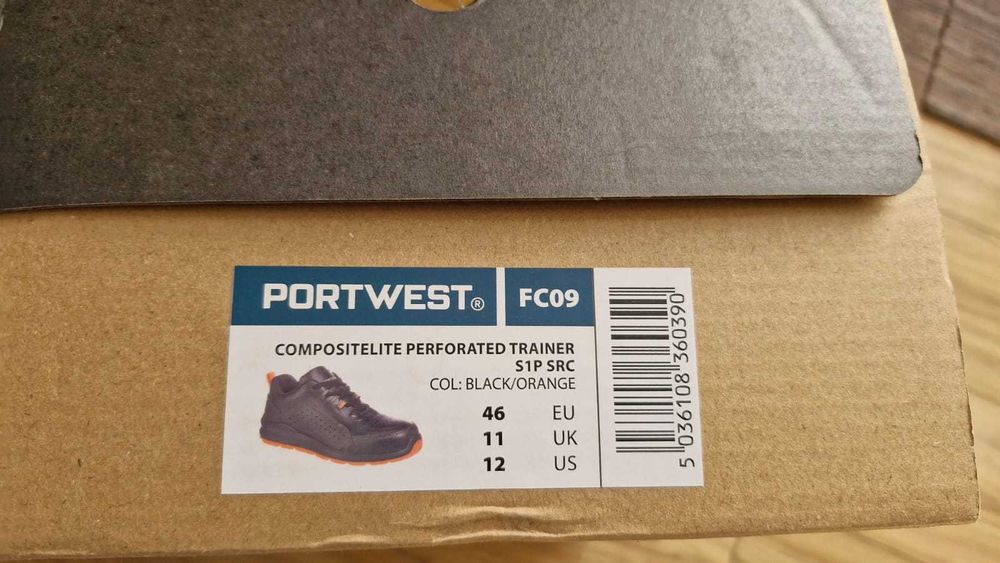Pantofi de protectie Portwest bombeu compozit Nr.46