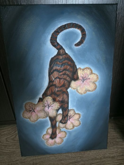 Tablou pictat pe pânză, dimensiune 41cm x 27 cm