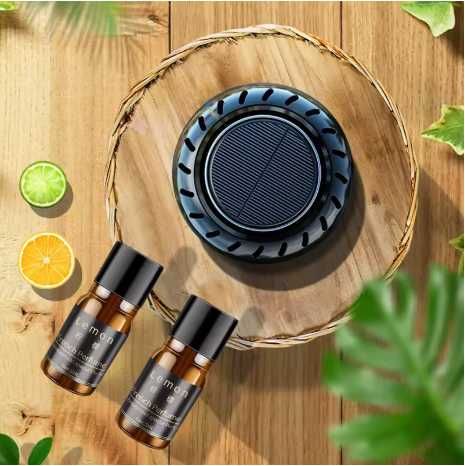 Соларен ароматизатор за кола + 2бр Етерични масла