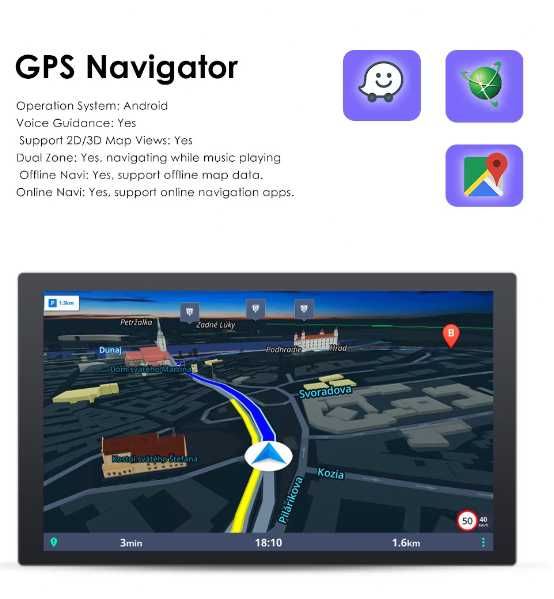 Мултимедия Android CarPlay за Toyota Avensis + ПОДАРЪК Камера