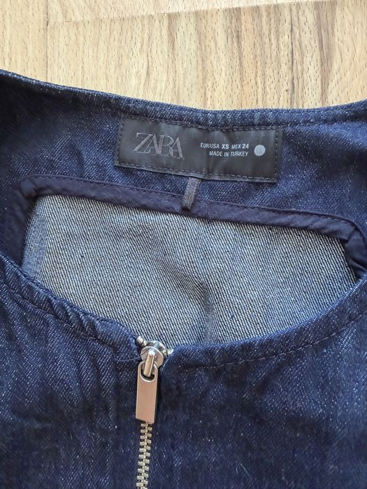 Дънков елек Zara, елек с гол гръб Zara