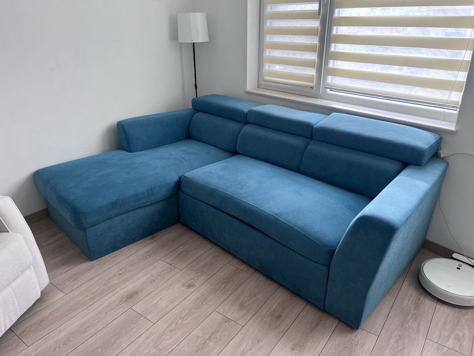 Диван ляв ъгъл с функция сън