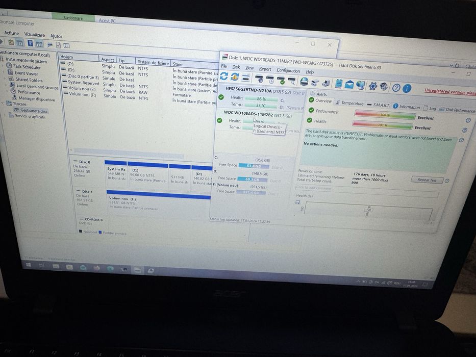 Hdd hard disk 1tb wd sata, 3,5” pentru PC