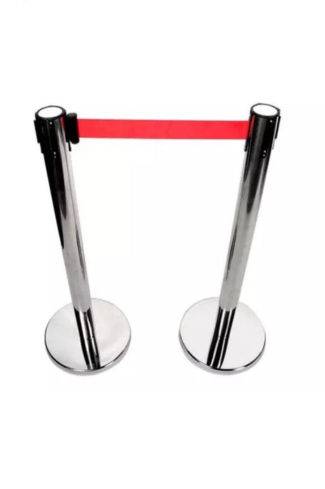 Барьер ленточные стойки с лентой ограждение Ограничители парковочные