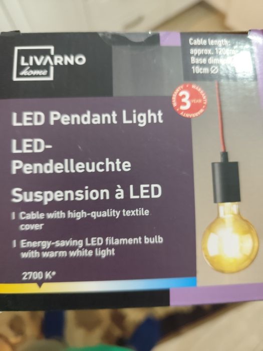 Lustra simpla atarnata cu bec mare led