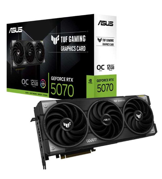 Placa video ASUS TUF Gaming GeForce RTX™ 5070 OC Edition, 12GB GDDR7 - Garantie