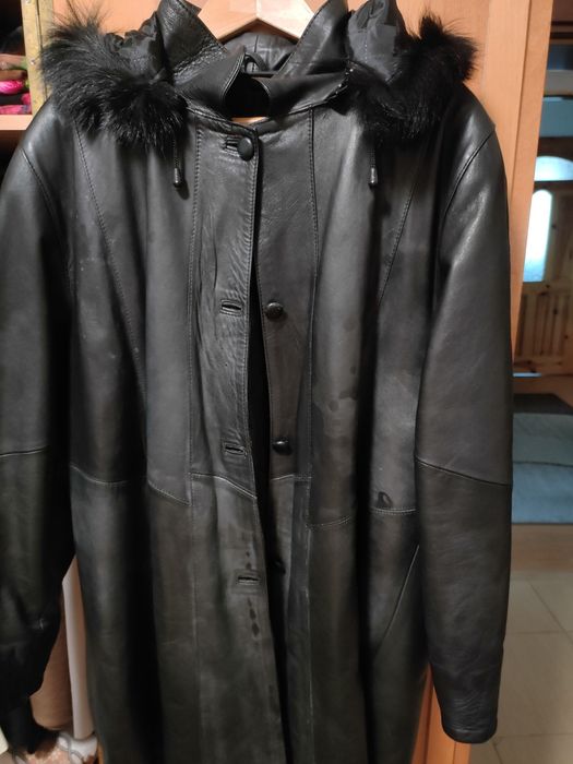 Дамско яке от телешка кожа