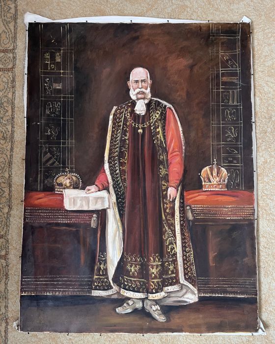 Tablou pictat manual Franz Iosef