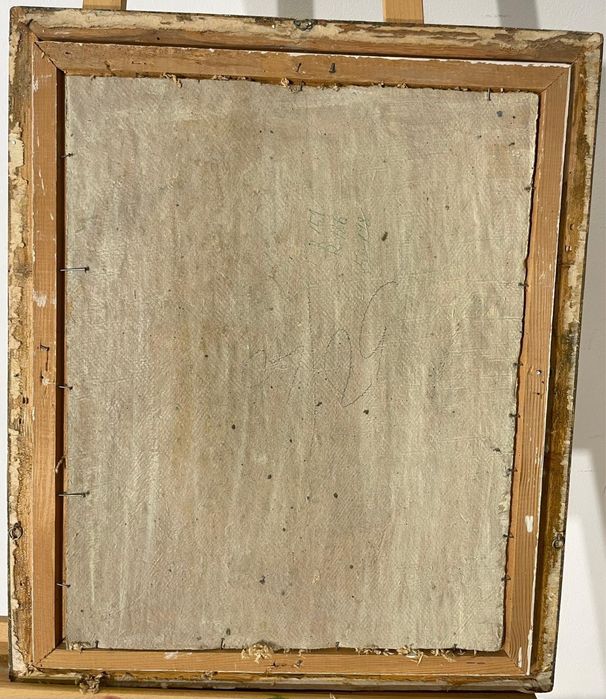 Tablou Original, Peisaj Fluvial cu Vele, Semnat, Ulei pe Pânză