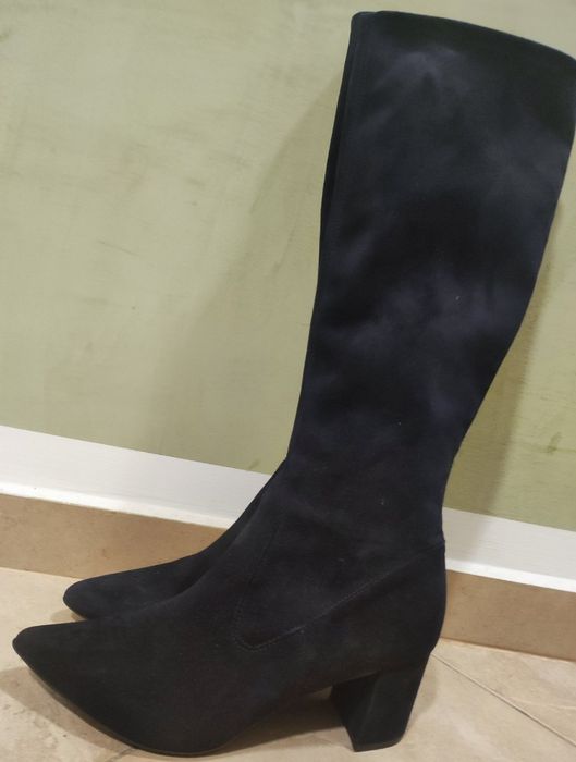 Peter Kaiser Kristin нови  дамски стретч ботуши от естествен велур