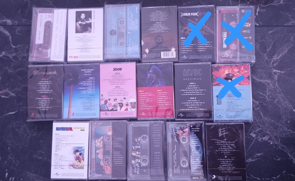 Casete Audio Noi Sigilate - The Weeknd, AC/DC,Kate Bush etc.