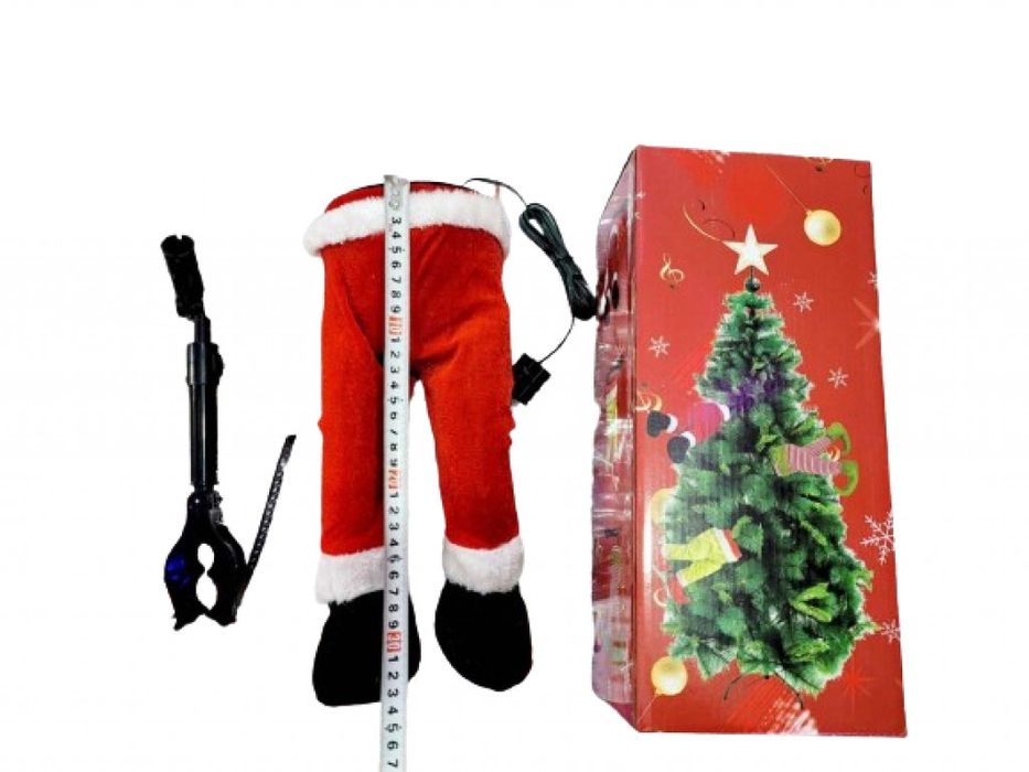 Заклещеният Дядо Коледа – Анимирани крака за вашето коледно дърво