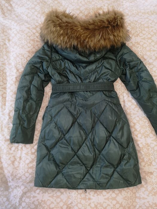 Зимно яке с обемен пух от ракун