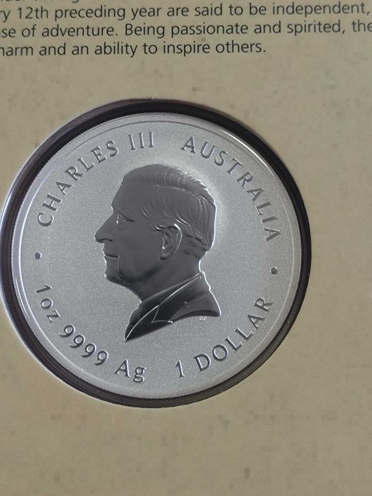 Сребърни монети от "Lunar series", 1 oz, 1/2 oz,Австралия