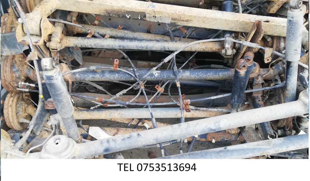 Punte spate MATIZ   cu roti si cablu de frana pt MOTOCULTOR