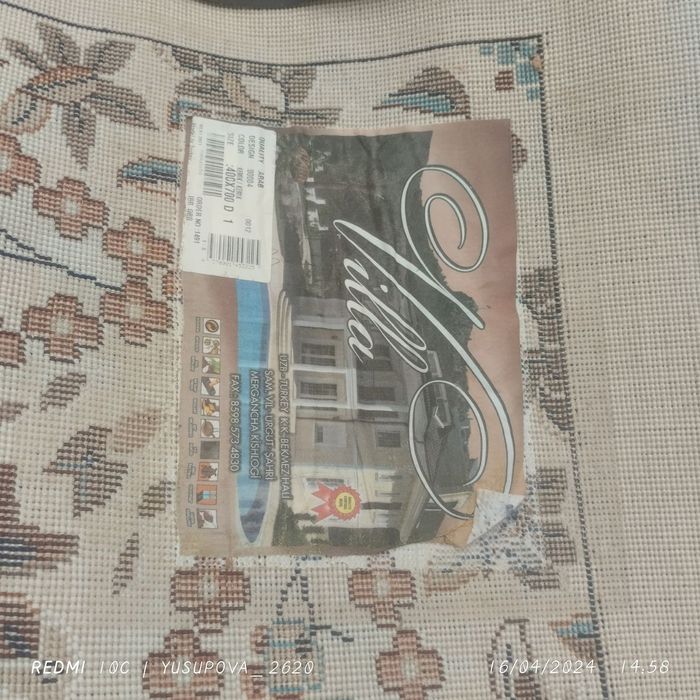 Gilam yengi sotladi narxi kelishilinadi