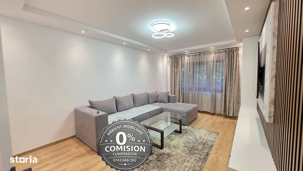 Apartament 2 camere, etaj 1, RENOVAT, mobilat și utilat, VASLUI - zona